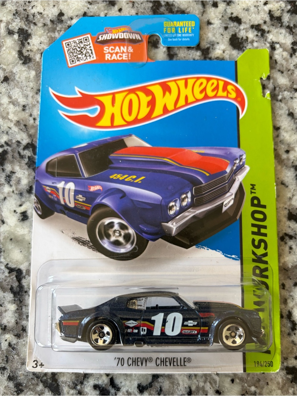 Hot Wheels '70 Chevy Chevelle Kids Toy Car - Black